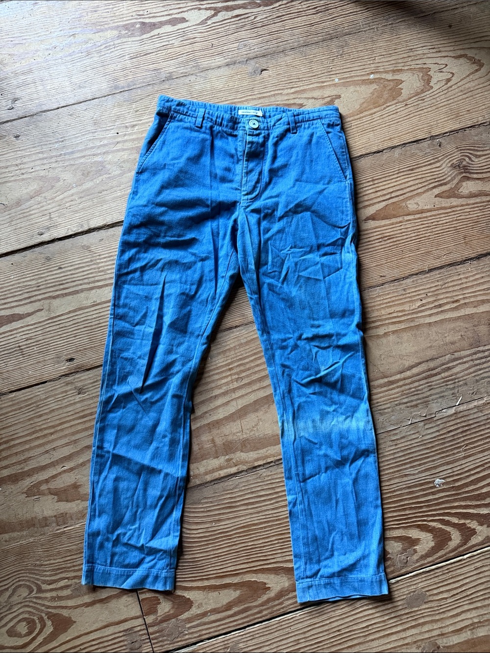 Industry of all nations unisex Straight-Leg Pants indigo 100% organic cotton